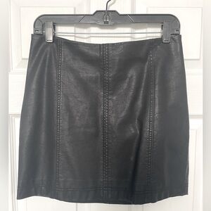 Free People Faux Leather Skirt